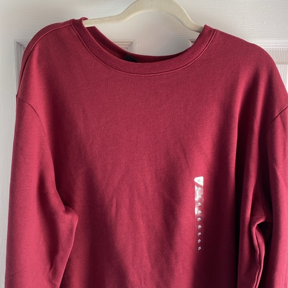 H & M burgundy crew neck XL NEW - Picture 4 of 9